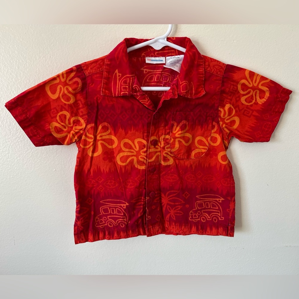 VINTAGE Y2K Kid Connection Hawaiian Polo 12 Months